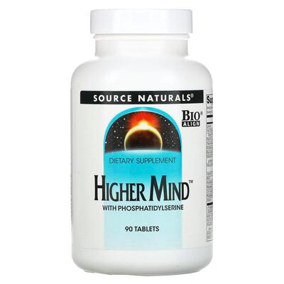 Поліпшення роботи мозку Source Naturals Higher Mind, 90 таблеток