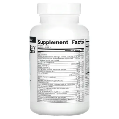 Мультивітаміни Source Naturals Elan Vital Multiple, 60 таблеток