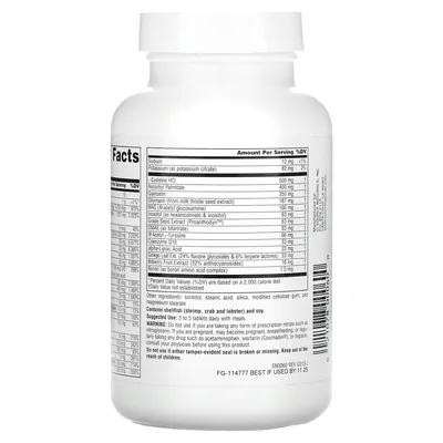 Мультивітаміни Source Naturals Elan Vital Multiple, 60 таблеток