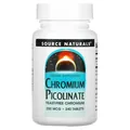 Хром піколінат Source Naturals Chromium Picolinate 200 мкг, 240 таблеток