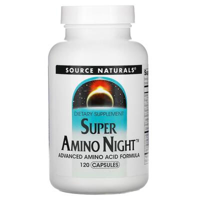 Амінокислотний комплекс для сну Source Naturals Super Amino Night, 120 капсул