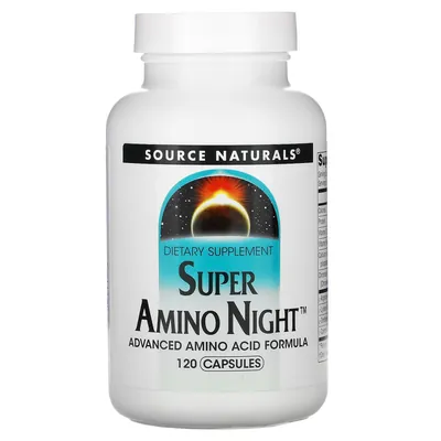 Амінокислотний комплекс для сну Source Naturals Super Amino Night, 120 капсул
