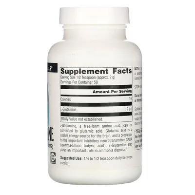 Глутамін Source Naturals L-Glutamine порошок, 100 г
