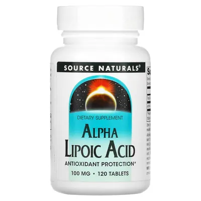 Альфа-ліпоєва кислота Source Naturals Alpha Lipoic Acid 100 мг, 120 таблеток