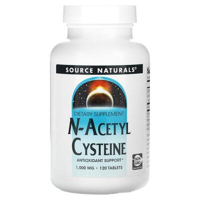 Ацетилцистеин Source Naturals N-Acetyl Cysteine ??1000 мг, 120 таблеток
