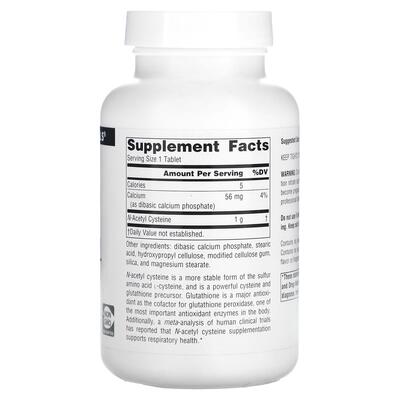 Ацетилцистеїн Source Naturals N-Acetyl Cysteine 1000 мг, 120 таблеток