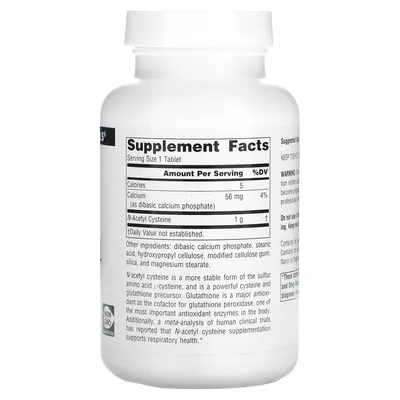 N-ацетилцистеїн Source Naturals N-Acetyl Cysteine 1000 мг, 120 таблеток