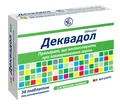 Деквадол таблетки д/розсмок. зі смак. м'яти №36 (12х3)
