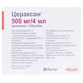 Цераксон розчин д/ін. по 500 мг/4 мл №5 в амп.
