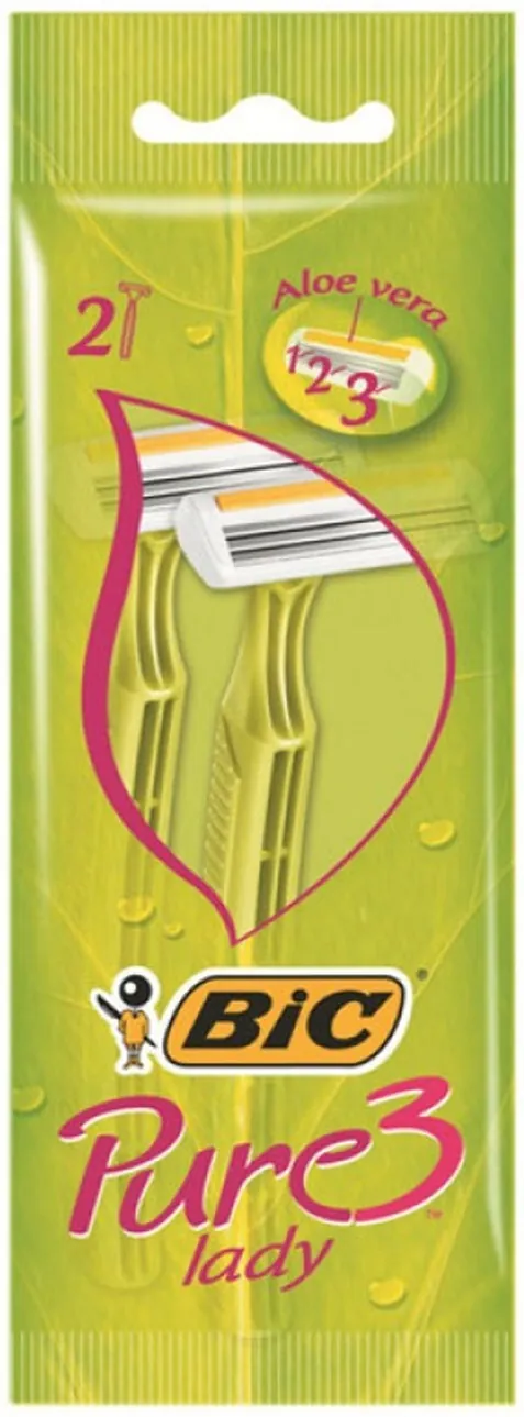 Набір бритв без змінних картриджів Bic Pure 3 Lady, 2 шт