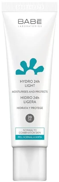Крем-гель для обличчя Babe Laboratorios Hidro 24h Light SPF20 зволоження та захист, 50 мл