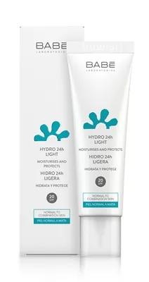 Крем-гель для обличчя Babe Laboratorios Hidro 24h Light SPF20 зволоження та захист, 50 мл