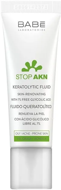 Флюїд для обличчя Babe Laboratorios Stop Akn кератолітичний з гліколевою кислотою для проблемної шкіри, 30 мл