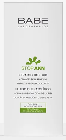 Флюїд для обличчя Babe Laboratorios Stop Akn кератолітичний з гліколевою кислотою для проблемної шкіри, 30 мл