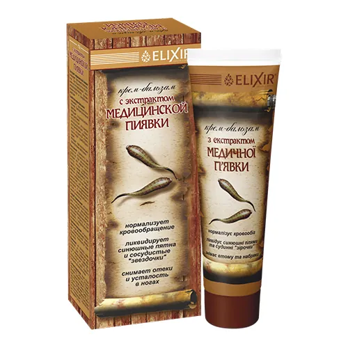 Крем-бальзам Elixir з екстрактом медичної п'явки по 75 мл у тубах