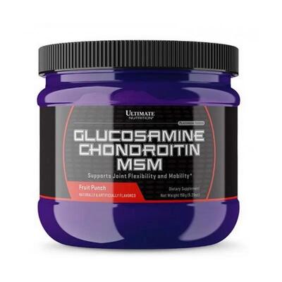 Глюкозамин, хондроитин и МСМ Ultimate Nutrition Glucosamine Chondroitin MSM фруктовый пунш, 158 г