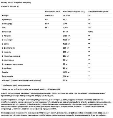 Комплекс аминокислот USN BCAA Complete Amino + EAA голубая малина, 400 г