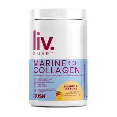 Морской коллаген USN LivSmart Marine Collagen манго-апельсин, 330 г