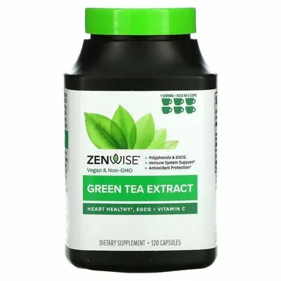 Екстракт зеленого чаю Zenwise Green Tea Extract, 120 капсул
