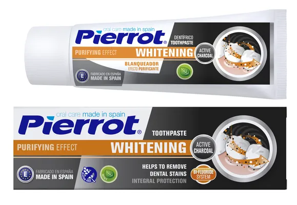 Зубна паста Pierrot Whitening Відбілююча з деревним вугіллям Ref.62, 75 мл