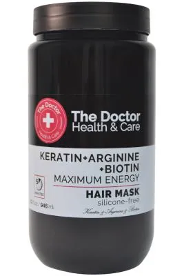 Маска для волосся The Doctor Health & Care Кератин Аргінін Біотин, 946 мл