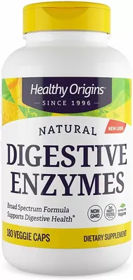 Травні ферменти Healthy Origins Digestive Enzymes Broad Spectrum, 180 вегетаріанських капсул
