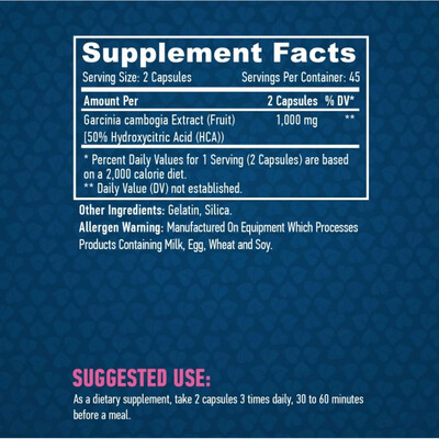Гарциния камбоджийская Haya Labs Garcinia Cambogia 500 мг, 90 капсул