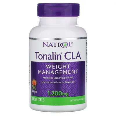 Кон'югована лінолева кислота Natrol Tonalin CLA 1200 мг, 60 м'яких таблеток