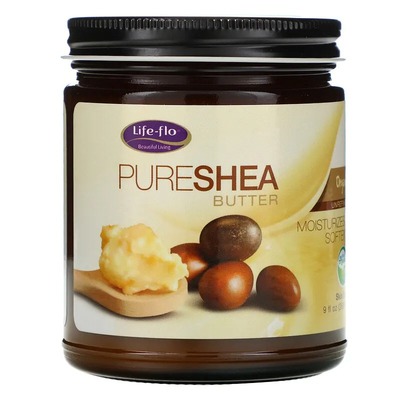 Масло ши Life Flo Organic Pure Shea Butter для ухода за кожей, 266 мл