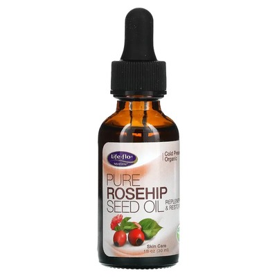 Масло шиповника Life Flo Organic Pure Rosehip Seed Oil для ухода за кожей, 30 мл