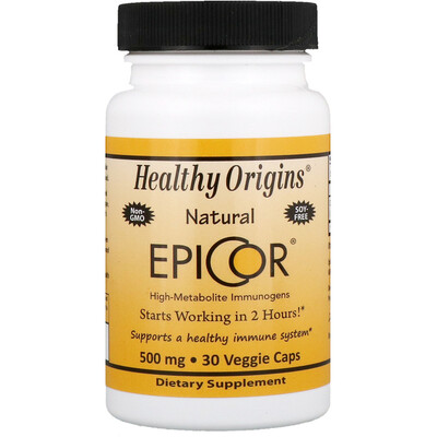 Эпикор Healthy Origins EpiCor 500 мг, 30 капсул