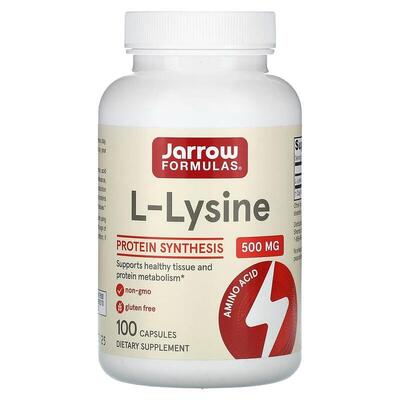 L-лизин Jarrow Formulas L-Lysine 500 мг, 100 капсул