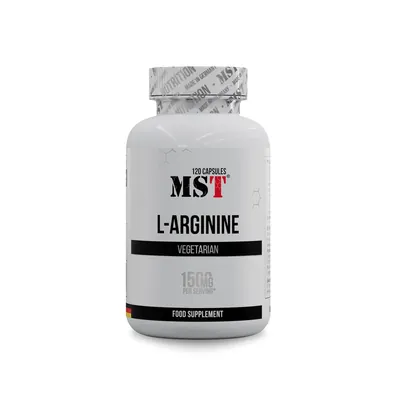 L-аргінін MST Nutrition L-Arginine, 120 капсул