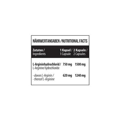 L-аргинин MST Nutrition L-Arginine, 120 капсул
