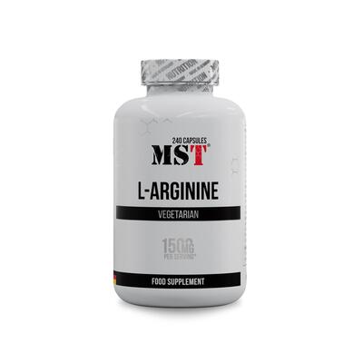 L-аргинин MST Nutrition L-Arginine, 240 капсул