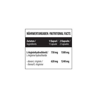 L-аргинин MST Nutrition L-Arginine, 240 капсул