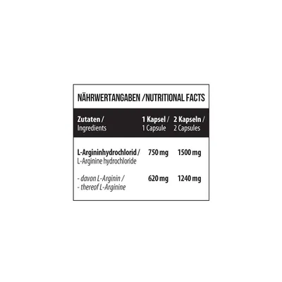 L-аргінін MST Nutrition L-Arginine, 240 капсул
