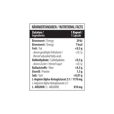 Аминокислотный комплекс MST Nutrition AAKG 1178 мг, 60 капсул
