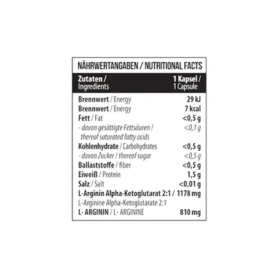 Амінокислотний комплекс MST Nutrition AAKG 1178 мг, 60 капсул