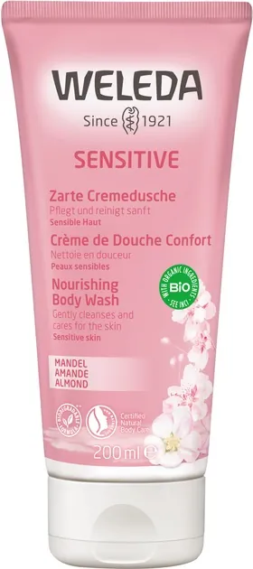 Крем-гель для душу Weleda Sensitiv Мигдаль делікатний, 200 мл