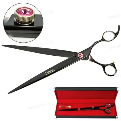 Ножиці Davis Majutsu Titanium Straight прямі для стрижки собак 10", 25,4 см