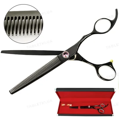 Ножиці Davis Majutsu Titanium Thinning філірувальні для стрижки собак 7", 17,8 см