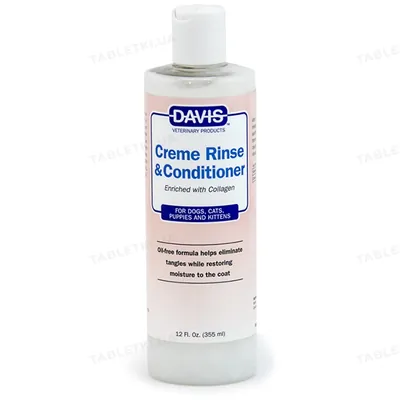 Ополіскувач та кондиціонер Davis Creme Rinse & Conditioner з колагеном для собак та котів, концентрат, 355 мл