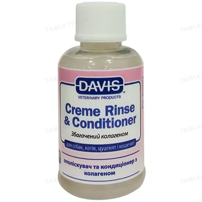 Ополіскувач та кондиціонер Davis Creme Rinse & Conditioner з колагеном для собак та котів, концентрат, 50 мл