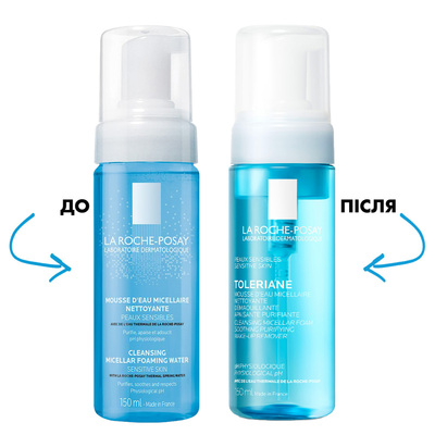 Пінка міцелярна очищуюча La Roche-Posay Toleriane для чутливої шкіри, 150 мл