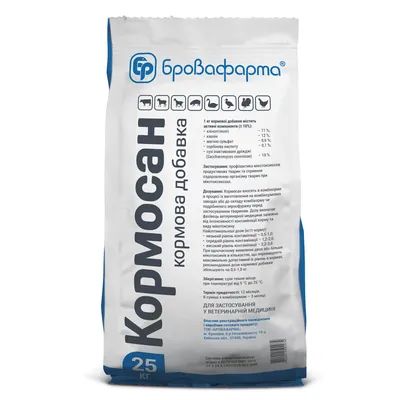 Кормосан (ДЛЯ ТВАРИН) порошок, 25 кг
