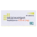Медокардил таблетки по 6.25 мг №30 (10х3)