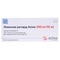 Левоком ретард Асино таблетки прол./д. по 200 мг/50 мг №100 (10х10)
