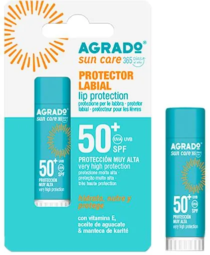 Бальзам для губ Agrado Sun Care SPF50+ захисний, 4 мл
