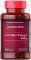 Яблочный уксус Puritan's Pride Apple Cider Vinegar 480 мг, 200 таблеток